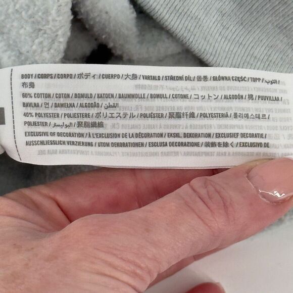 Abercrombie & Fitch Soft A&F Collection Split Graphic Sweatshirt LA NY Medium - Picture 7 of 8